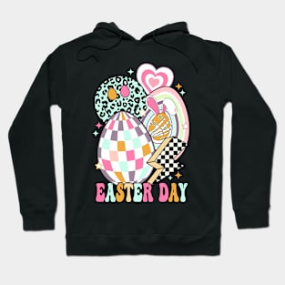 Easter Day Skeleton Hand Bunny Smile Eggs Hoodie